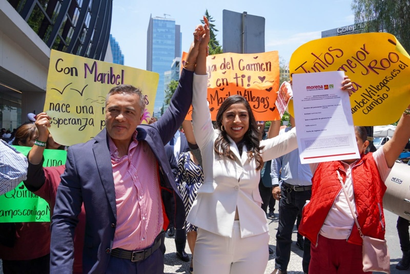 Marybel Villegas formaliza postulación interna por dirigencia de Morena Quintana Roo
