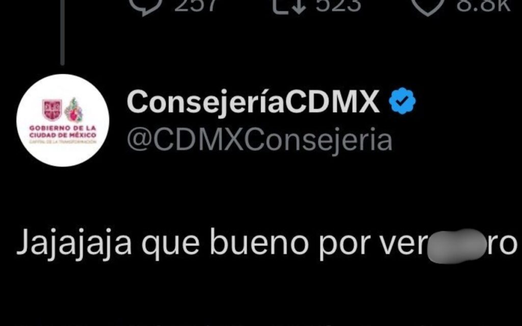 Consejería Jurídica de CDMX denuncia hackeo tras polémico mensaje en su cuenta oficial de X