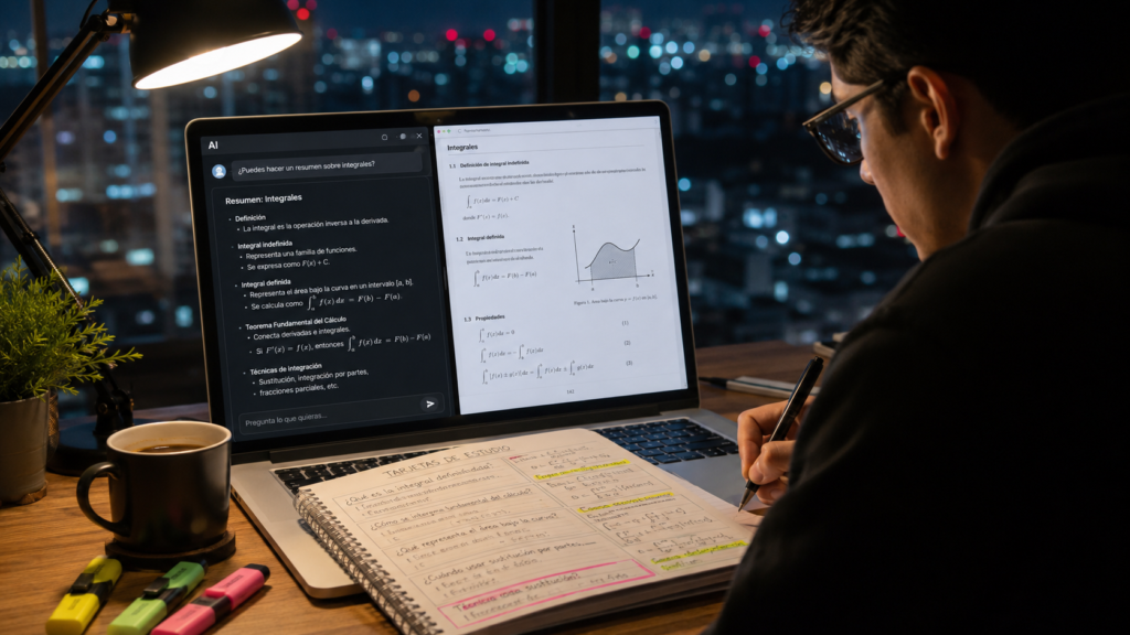 Seis formas validadas para utilizar inteligencia artificial como método de estudio