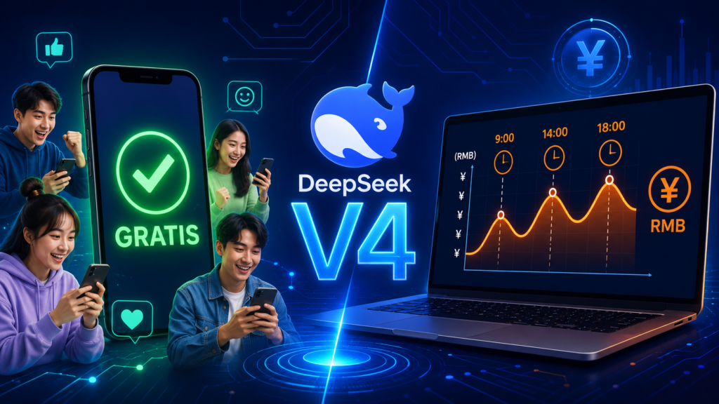 DeepSeek renueva su motor con la V4: precios por horas para APIs, pero los usuarios siguen gratis